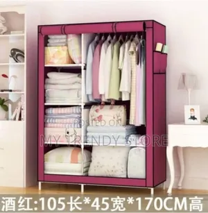 2 Column Mobile Foldable Wardrobe