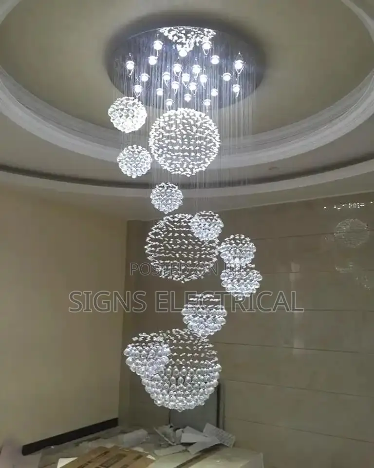 Crystal Ball Led Ceiling Chandelier Modern Pendant Lights