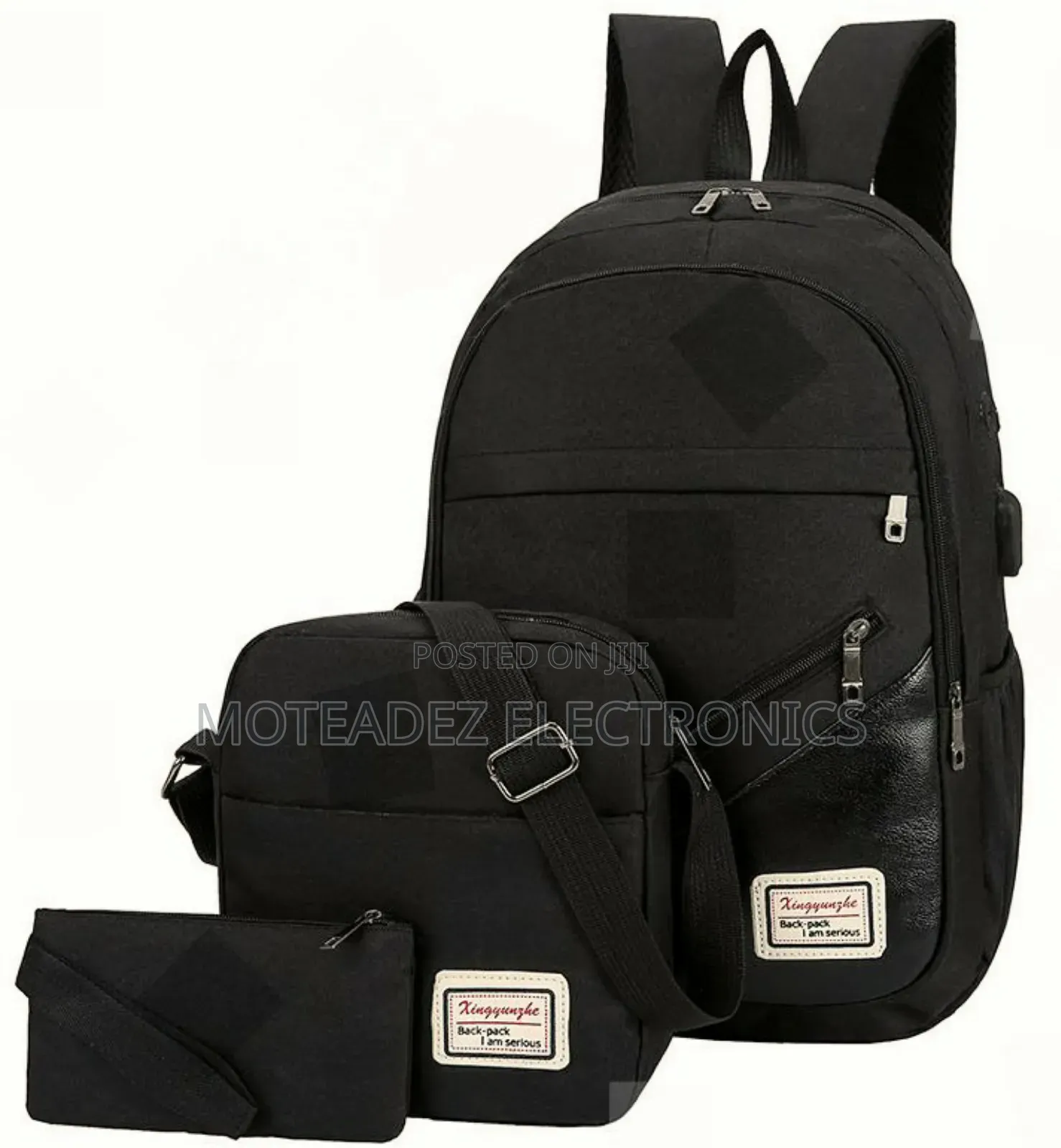 3 in 1 Waterproof Casual Laptop Bag With Extras