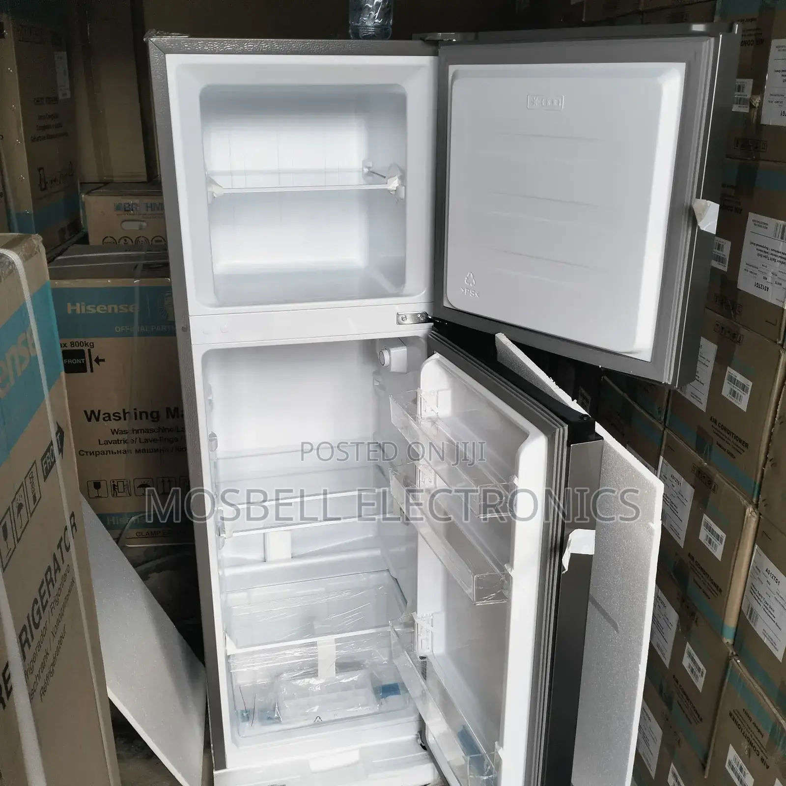 Ref 200dr Hisense Double Door Fridge 154litres