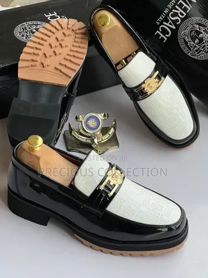 Men's Versace Leather Pull on Shoes