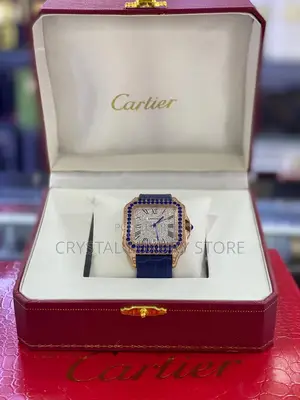 Cartier Quality Luxury Men Genuine Leather Wristwatch