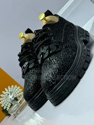 Mens Rough Sole Louis Vuitton Leather Shoe