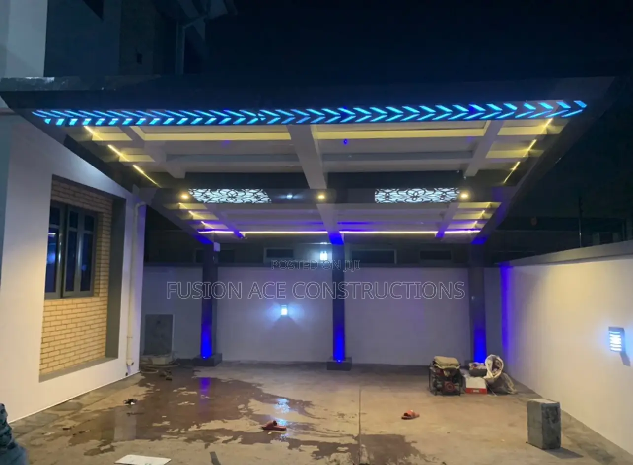 Alucoboard Contemporary Lighting Modern Carport Shade