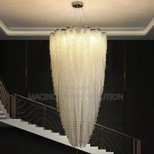 800mm Crystal Beading Chandelier Hanging Lamp