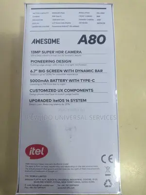 New Itel A80 128 GB
