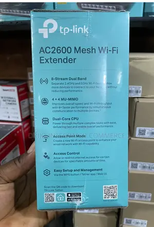 Pt-Link Wi-Fi Extender Ac2600 Dual Band Re650