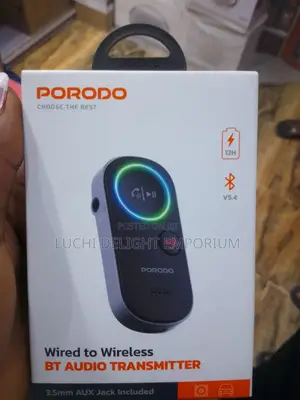 Porodo Wired to Wireless Car Bluetooth Audio Transmitter