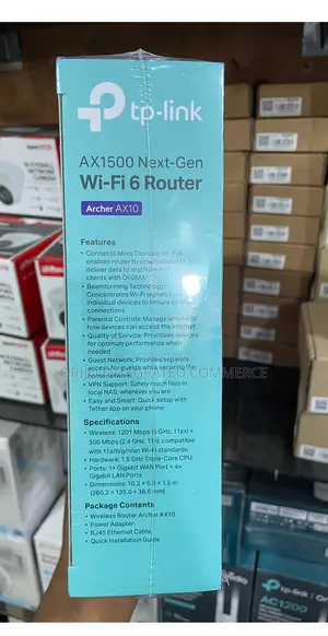 Ax1500 Next-Gen Wi-Fi 6 Router Archer Ax10 Tp-Link