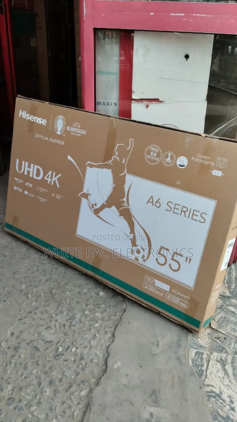 Original>Hisense 55" Android Smart Tv Netflix >Youtube> Wifi