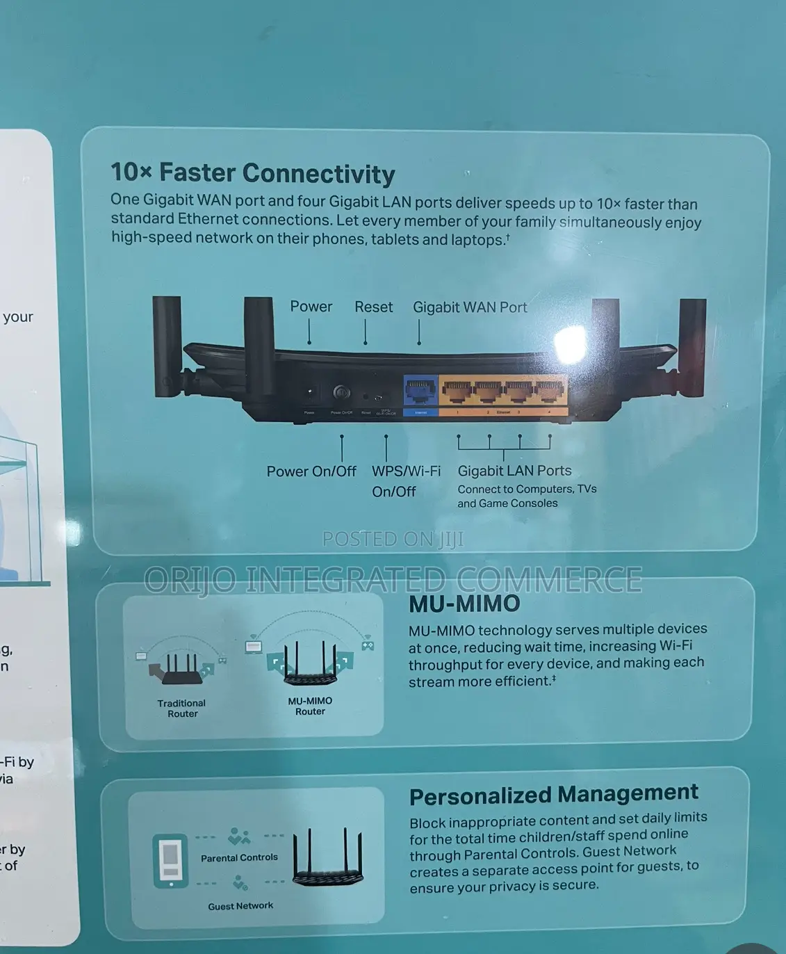 Tp-Link AC1200 Mesh Wifi Router Archer C6