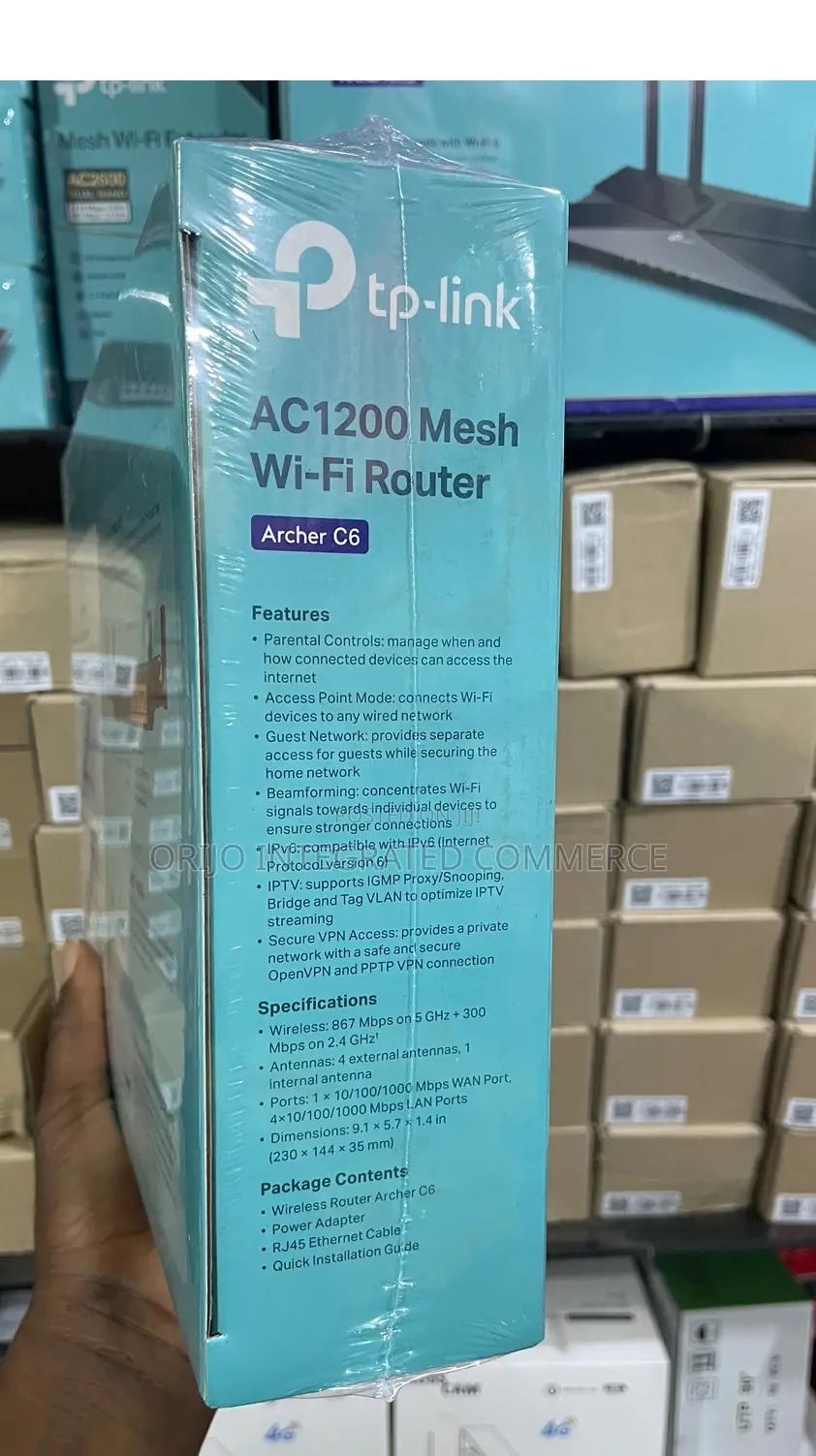 Tp-Link AC1200 Mesh Wifi Router Archer C6