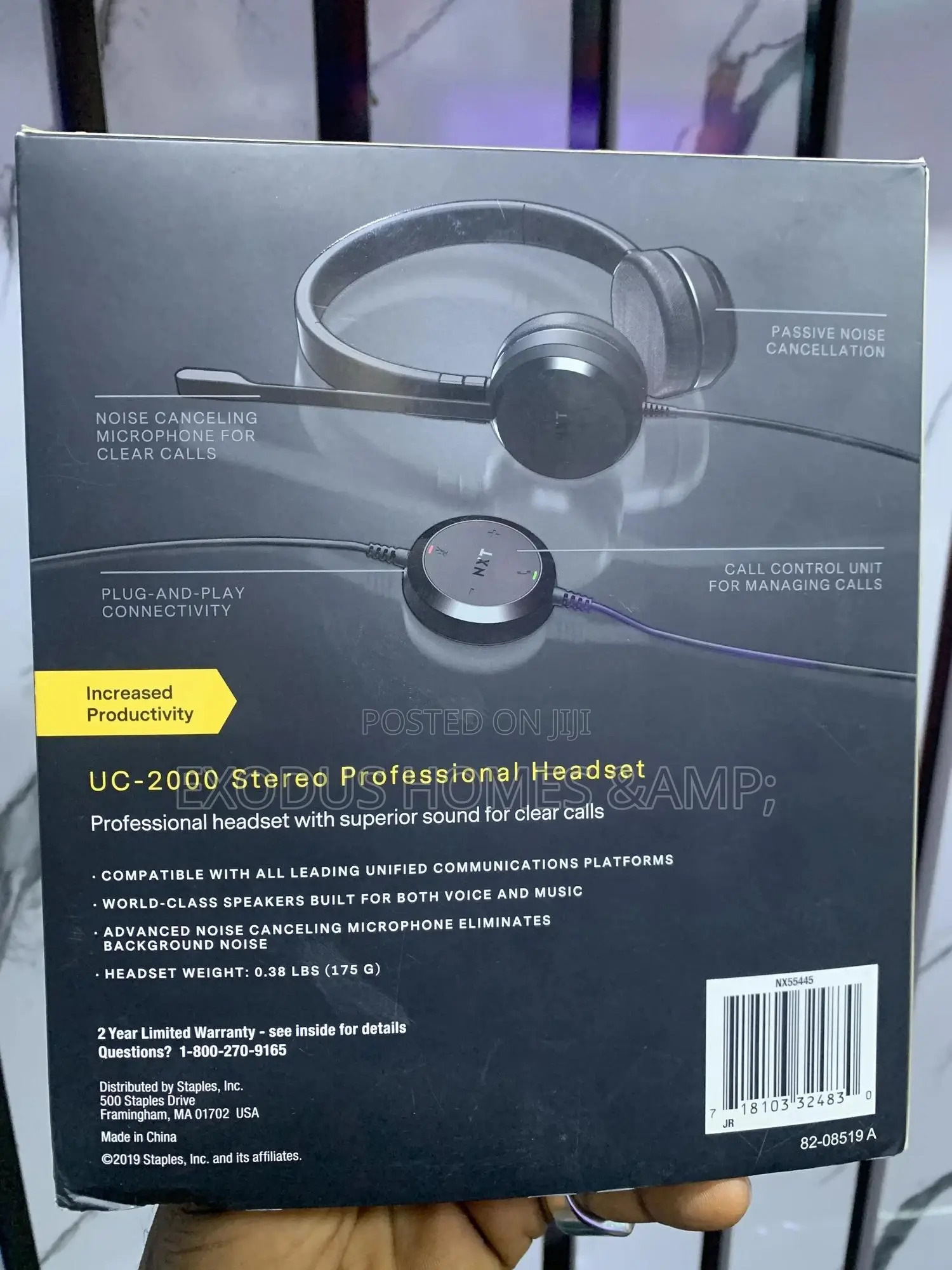 NXT Technologies UC-2000 Noise Canceling Stereo