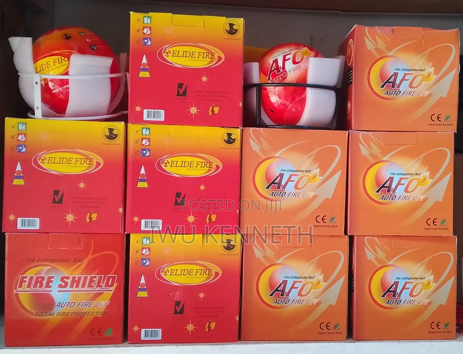 Auto Fire Ball Extinguisher 1.3kg (Afo / Elide)