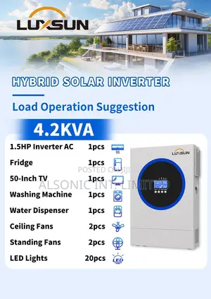 Photo - 4.2kva Luxsun Hybrid Solar Inverter