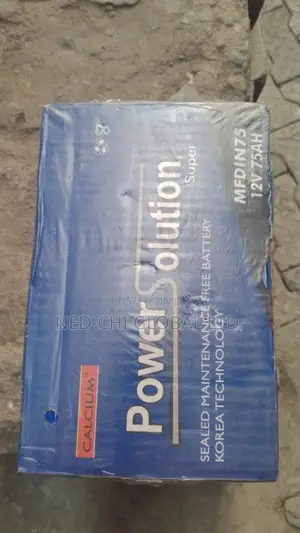 Quality Batteries 12v 75ahs Power Solution for Cars.