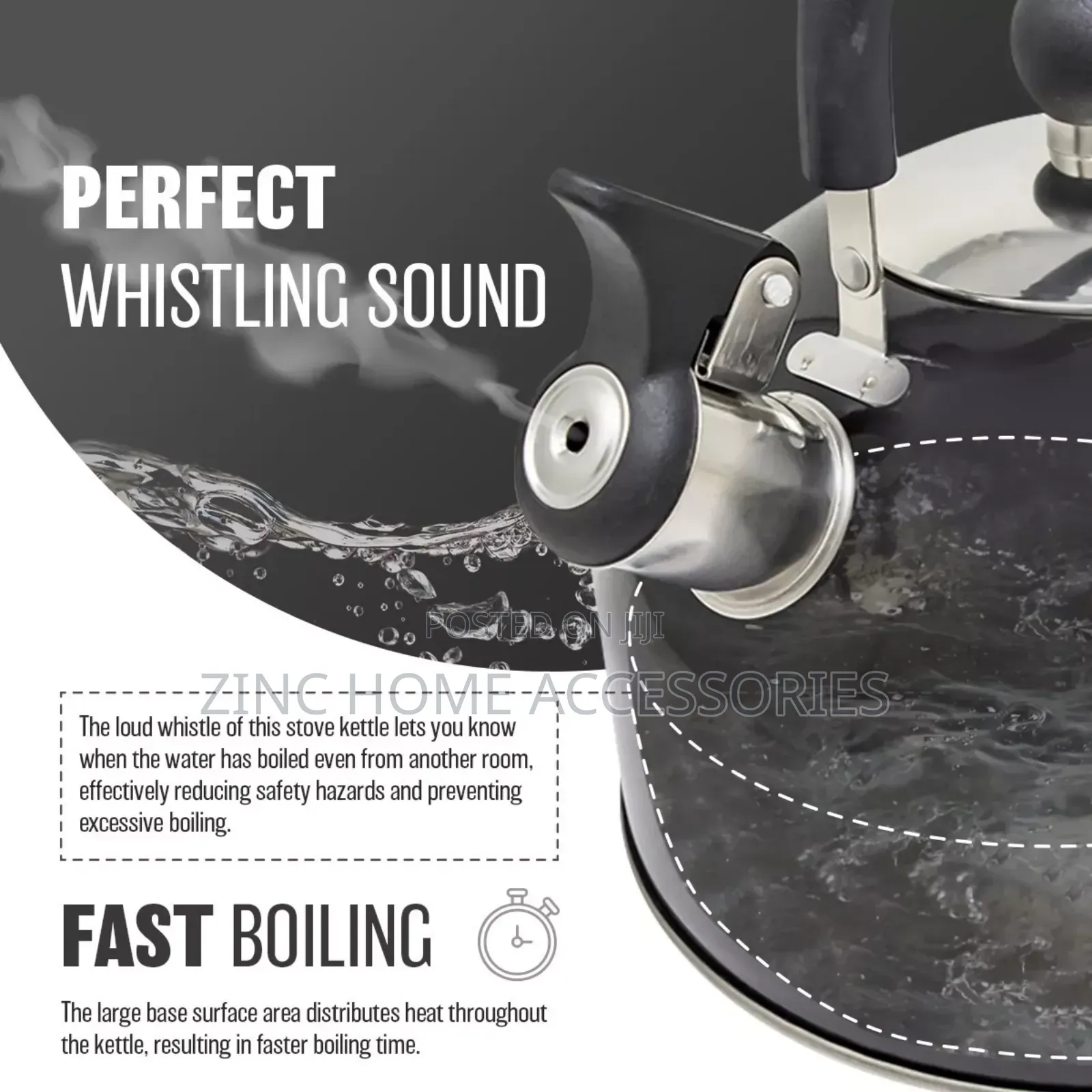 Prima Stainless Steel Whistling Kettle