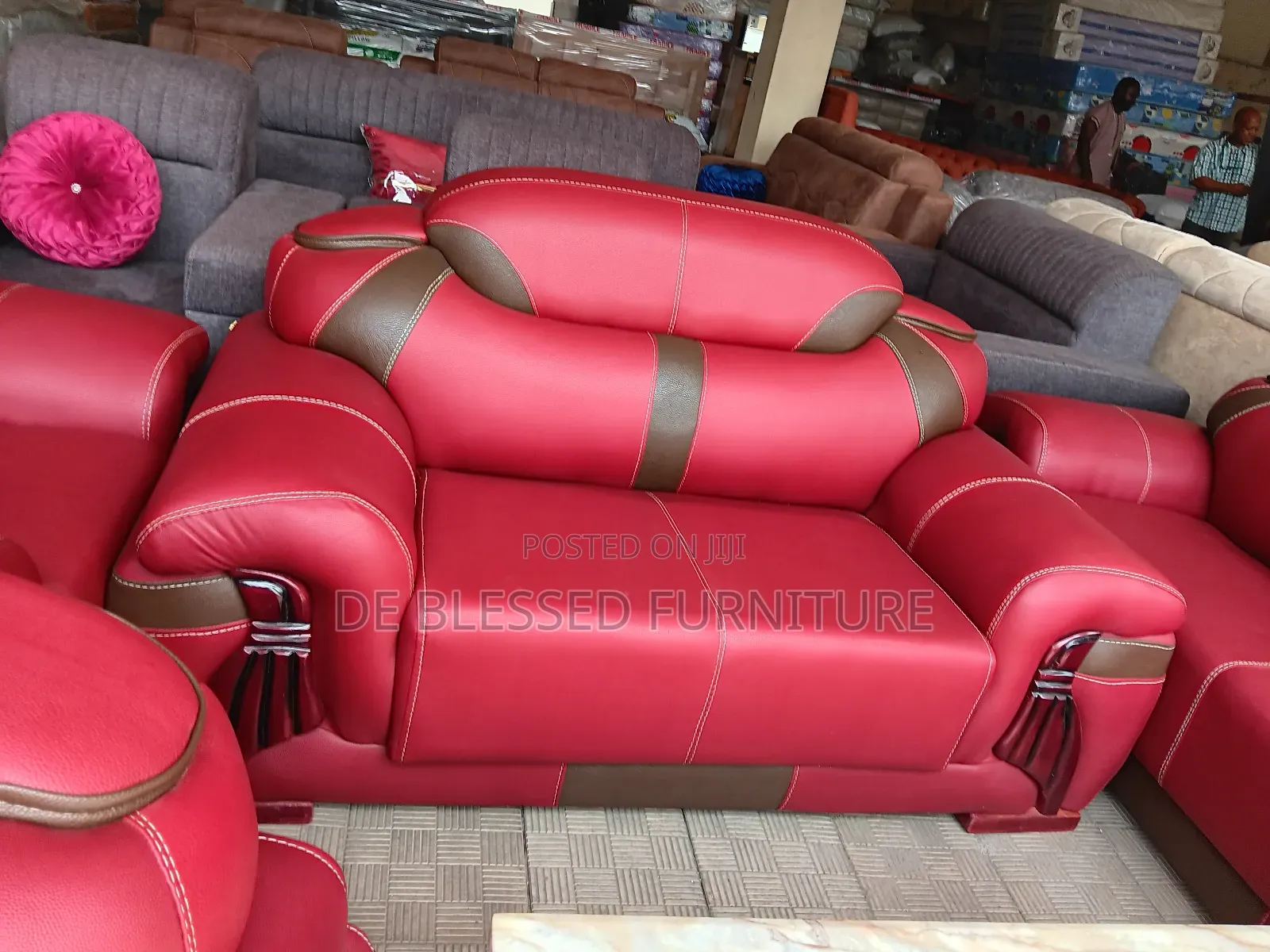 Executive Leather Sofa