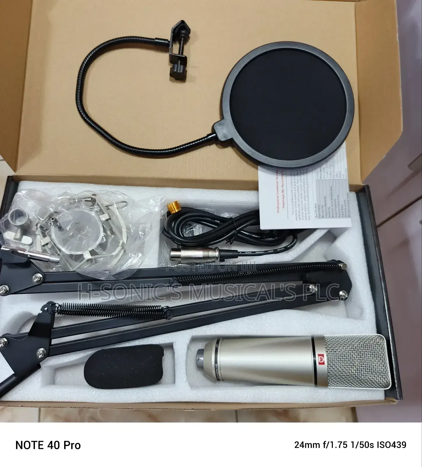 Complete Set U87 Condenser Studio Microphone