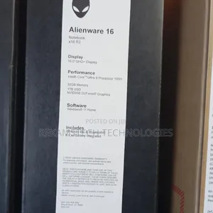 New Laptop Dell Alienware X16 R2 32GB Intel Core Ultra 9 SSD 1T