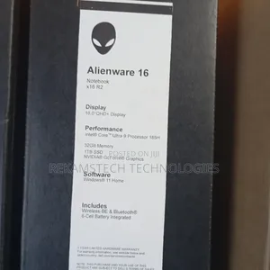 New Laptop Dell Alienware X16 R2 32GB Intel Core Ultra 9 SSD 1T