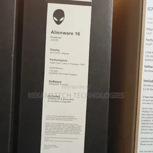 New Laptop Dell Alienware X16 R2 32GB Intel Core Ultra 9 SSD 1T