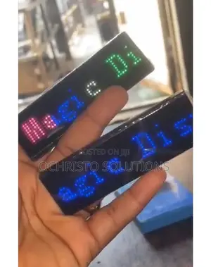 Digital Led Name Tag