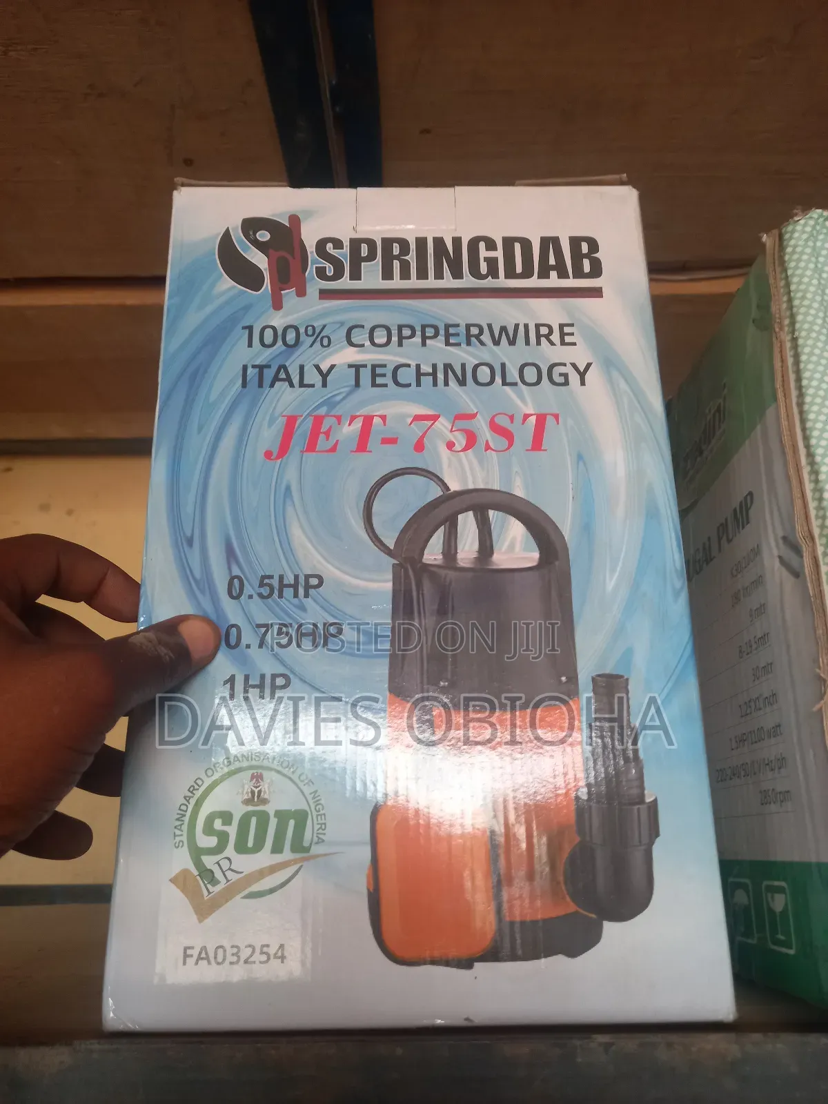 1hp Spring Dab Fountain Pump