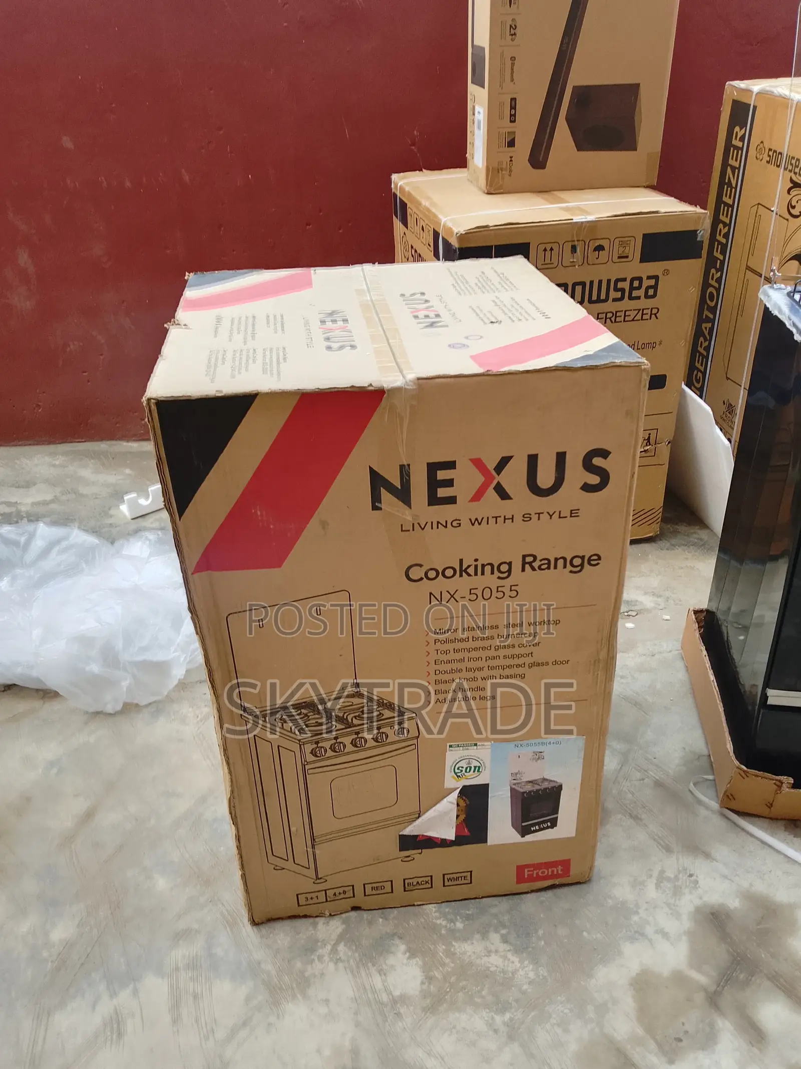 Nexus 4 Burner Gas Cooker