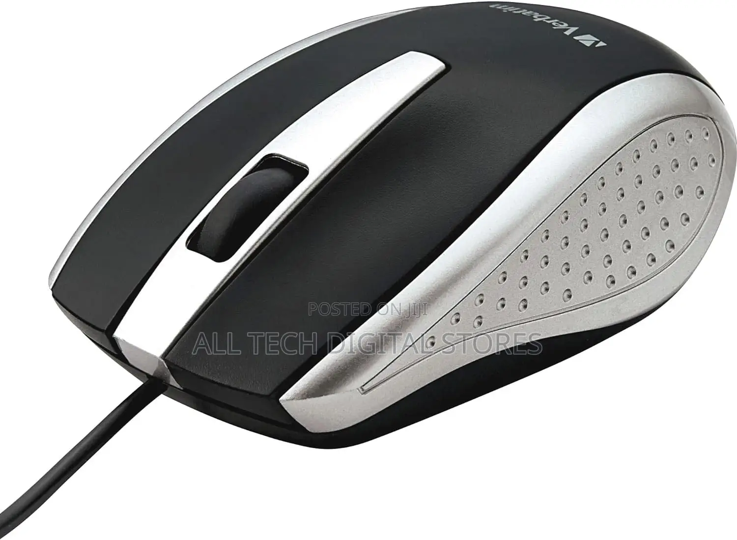 Verbatim Corded Notebook Optical Mouse 99741 - Silver