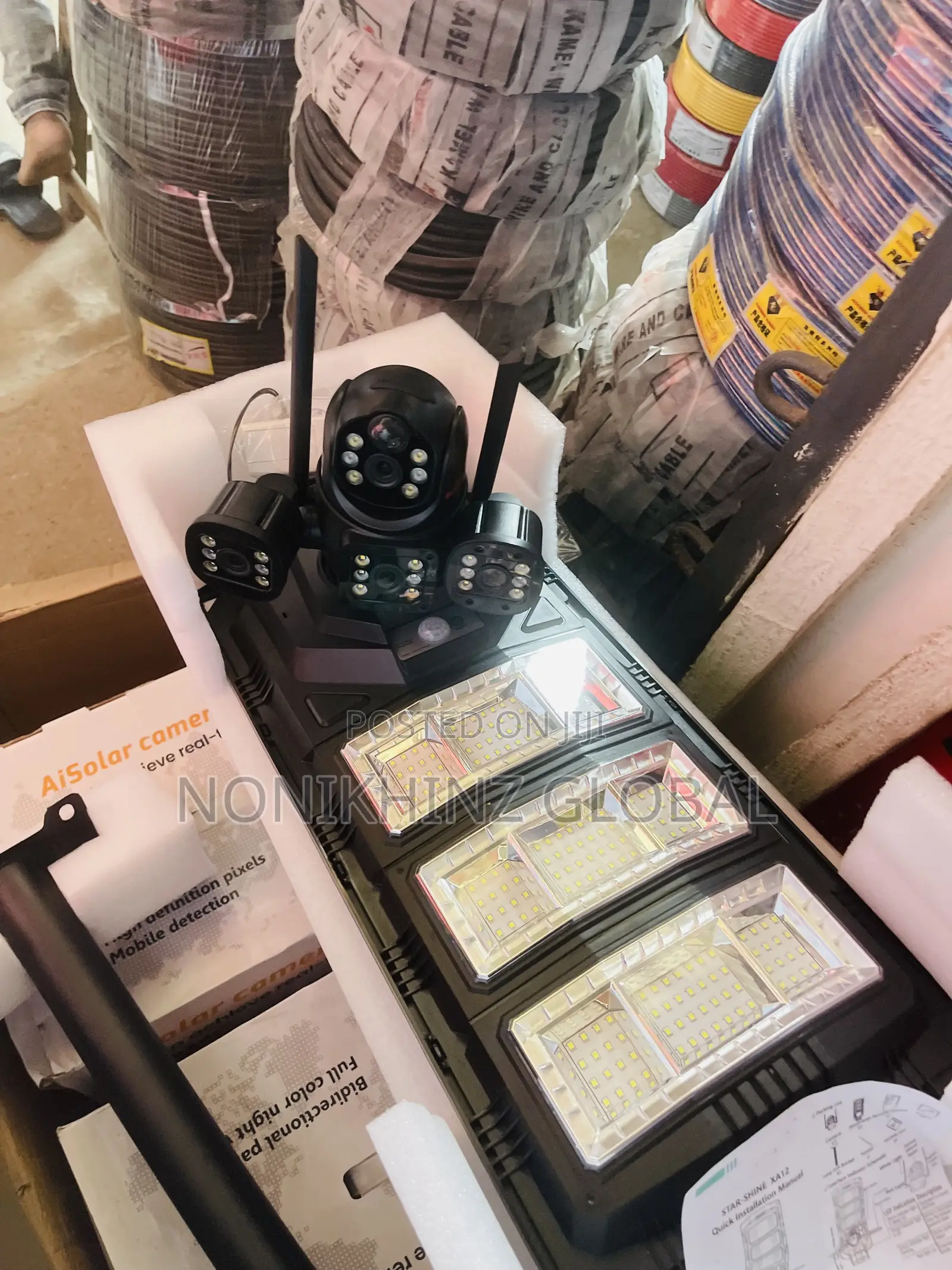 Solar PTZ Camera Doable Lens