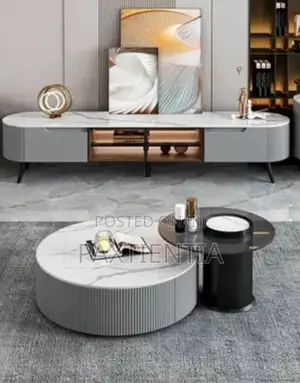 TV Shelf and 2 in 1 Centre Table Set