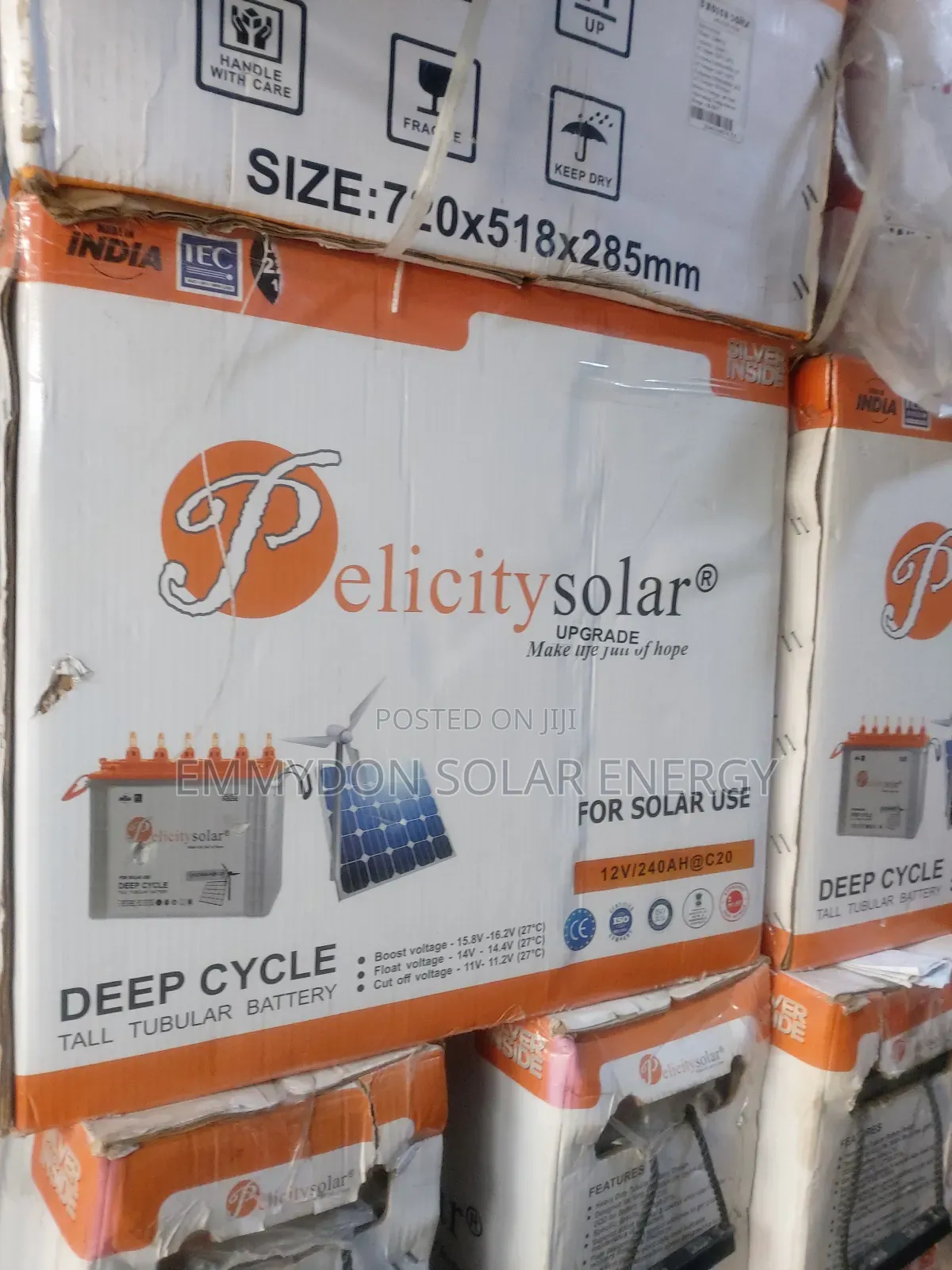 Pelicity Tubular Battery 220ah 12v