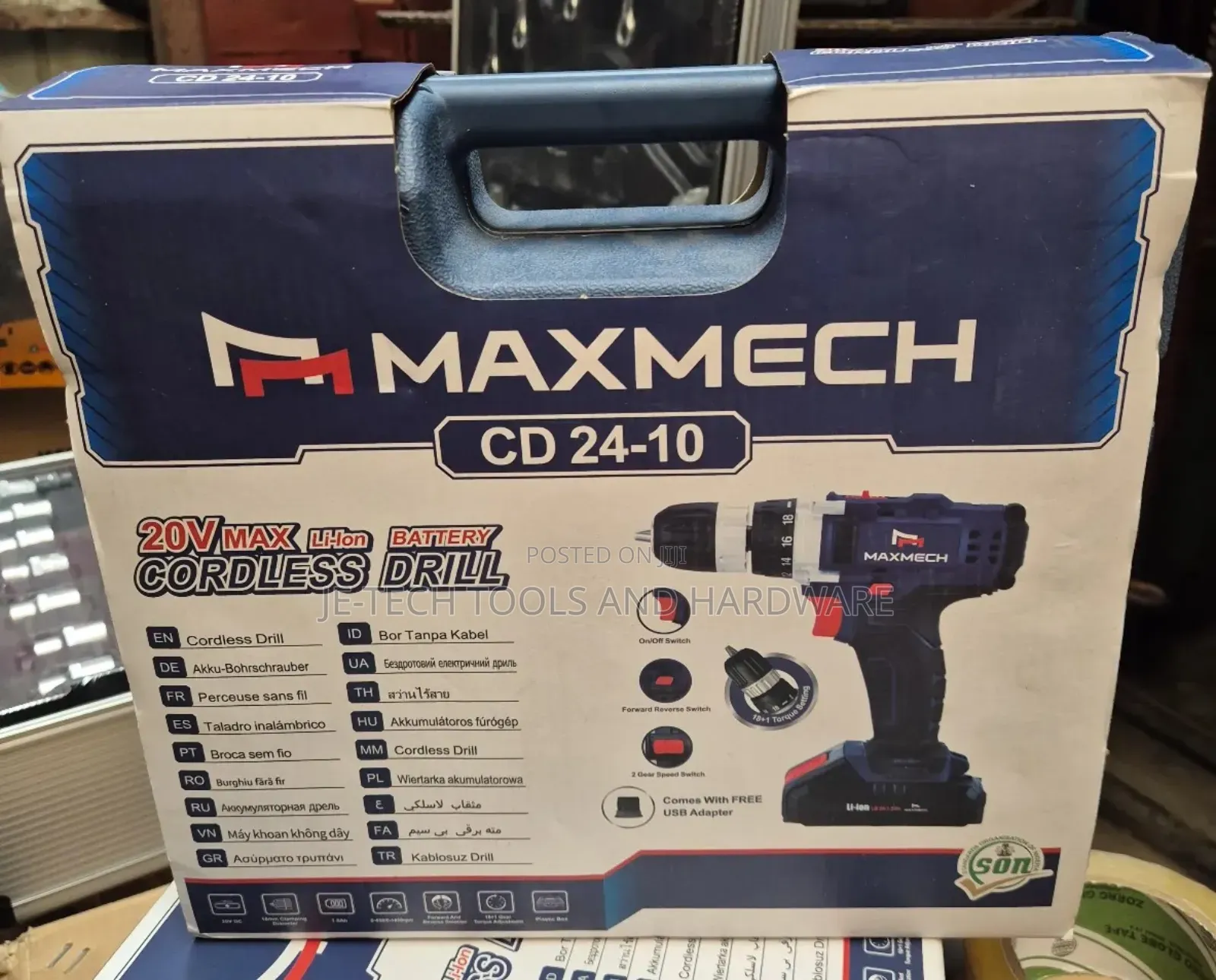 Maxmech Professional 20v Cordless Drill