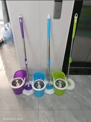 Extendable Spin Mopping Stick And Bucket
