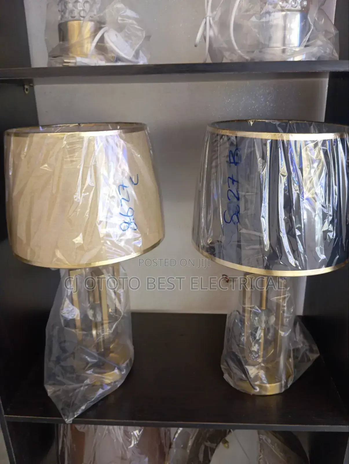 Table Bedside Lamp Gold and Black Available