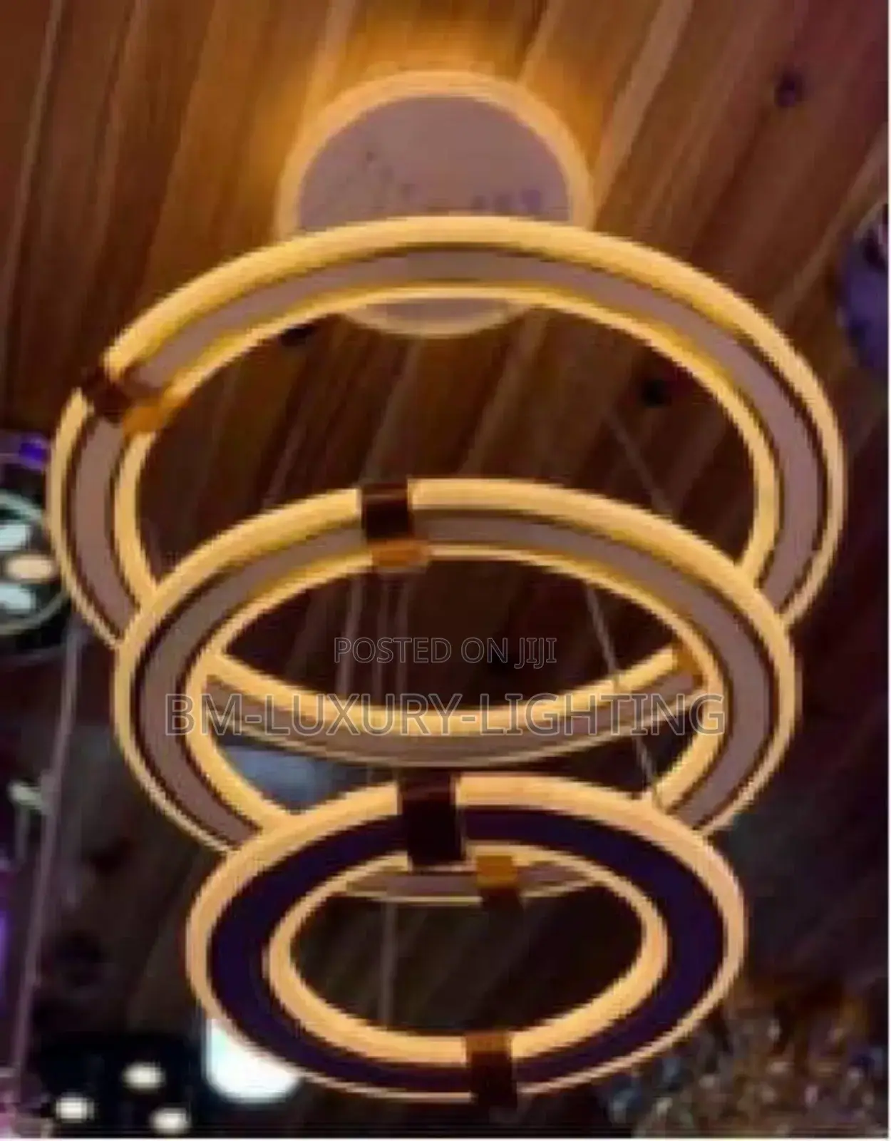 3 Ring Square Pendant Chandelier