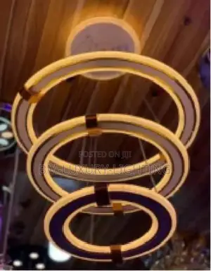 3 Ring Square Pendant Chandelier