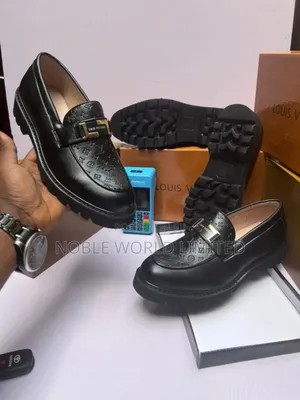 Photo - Louis Vuitton Men's Black/Brown Shoes Aku 4