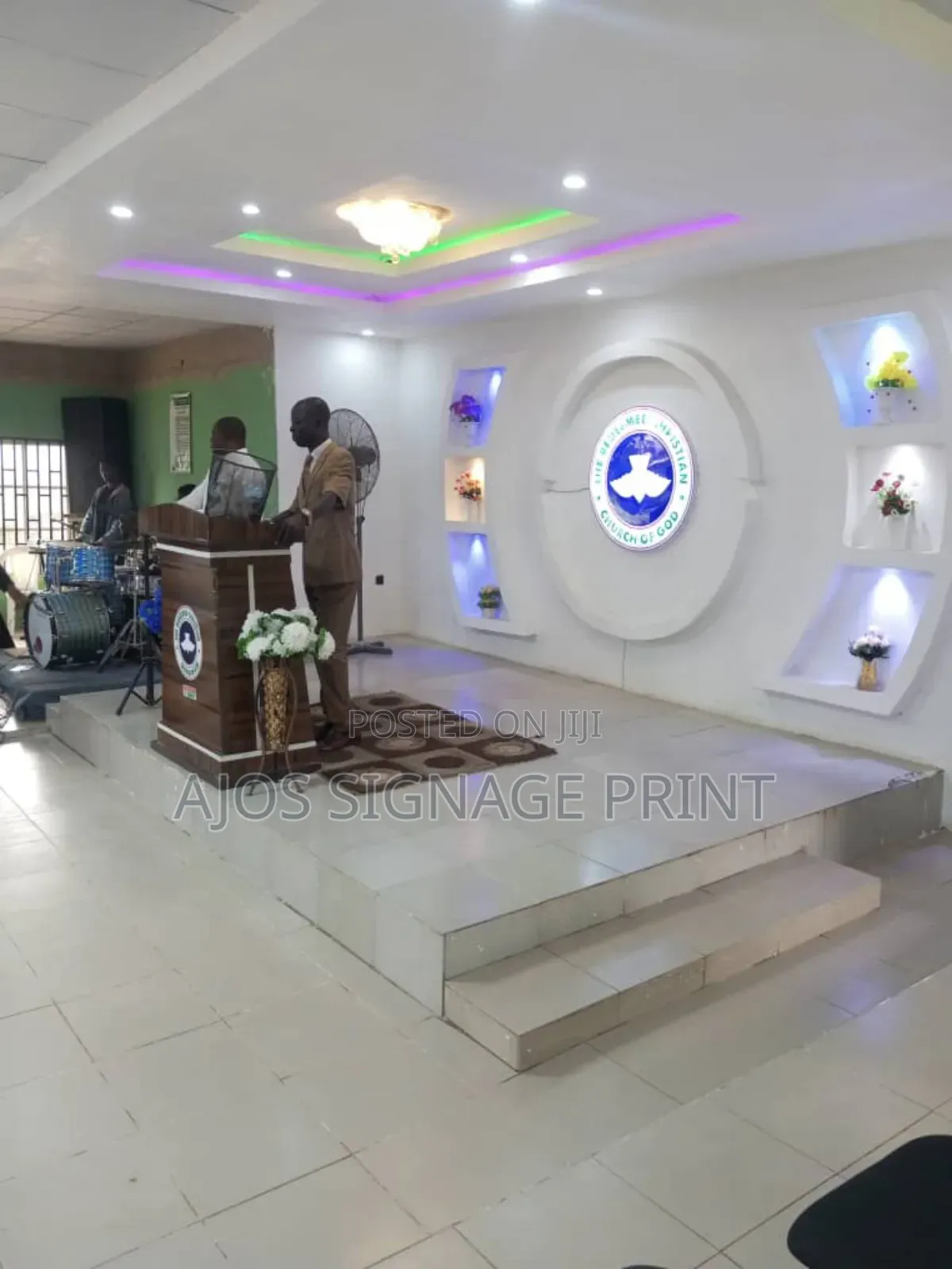 3d Logo With Display Led Light