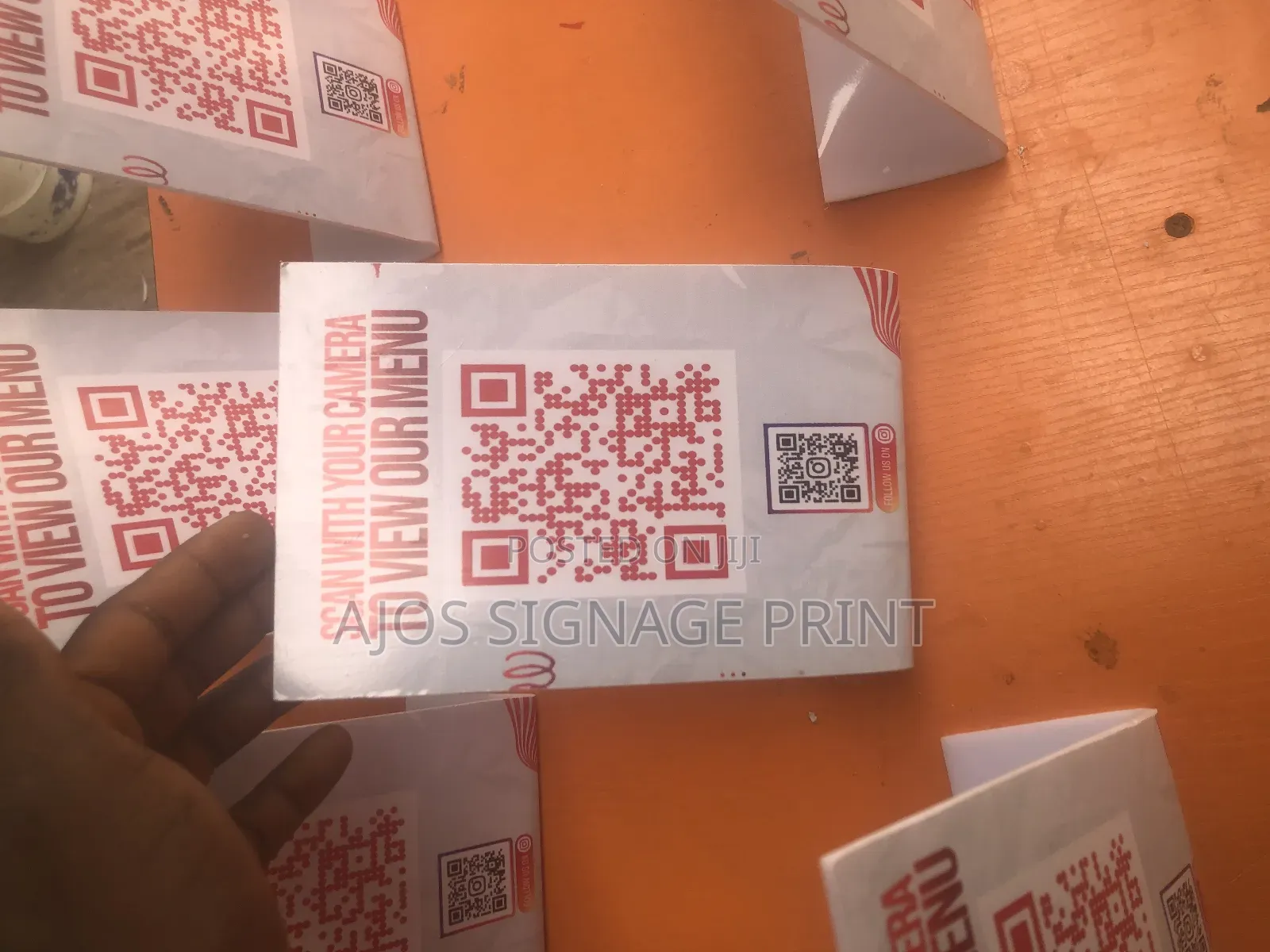 Acrylic Menu Scanner