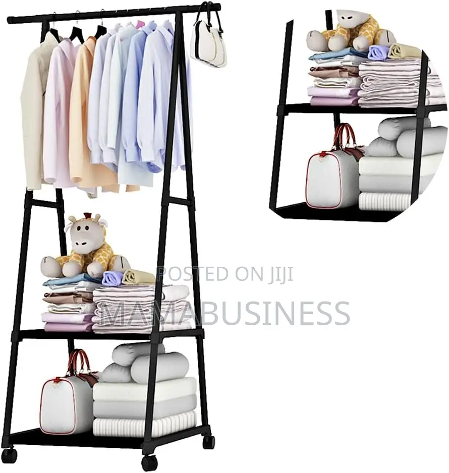 Triangle Cloth Rack (Black)