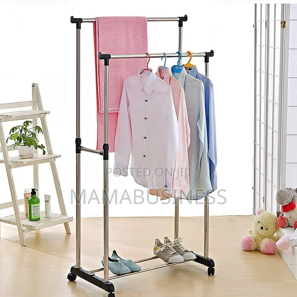 Extendable Double Pole Cloth Hanger