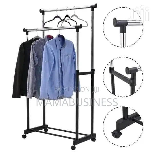 Extendable Double Pole Cloth Hanger