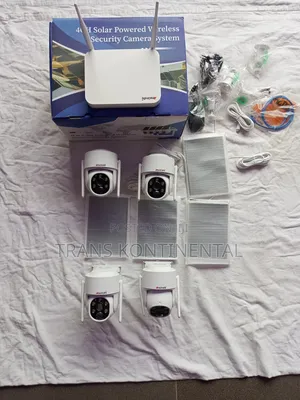 4ch Solar Powered Wireless Security PTZ Camera System (360°)