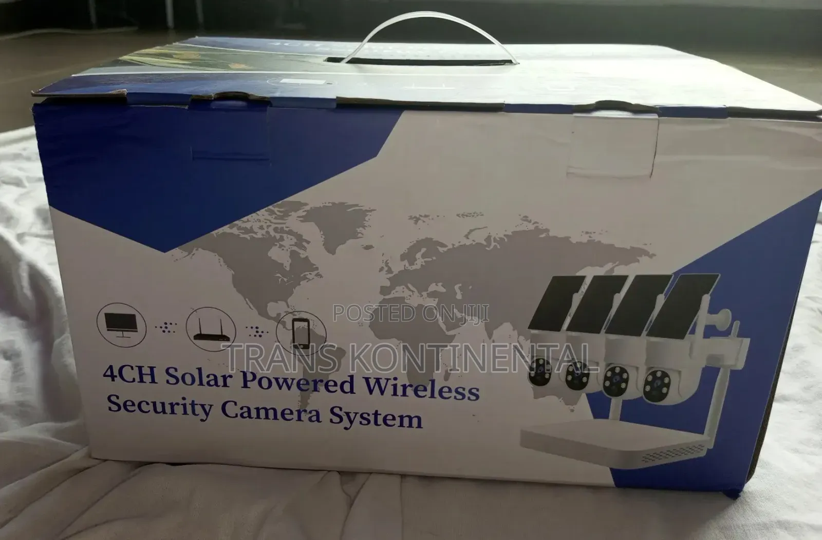 4ch Solar Powered Wireless Security PTZ Camera System (360°)