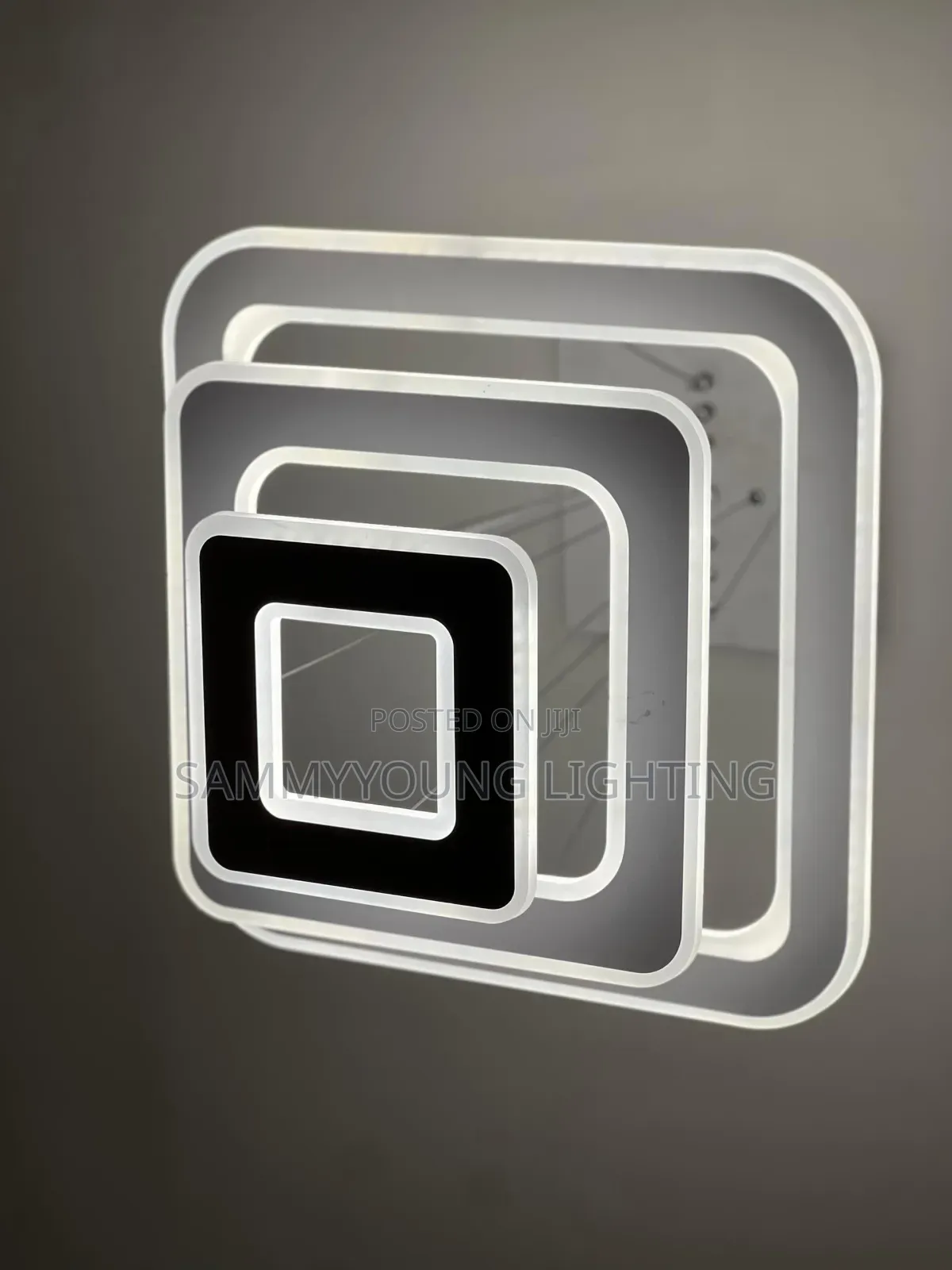 Quality Led Chandelier Pendant Light 3ring Square