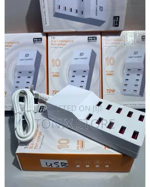 10 In1 Intelligence USB Port Charger