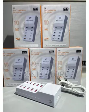 10 In1 Intelligence USB Port Charger