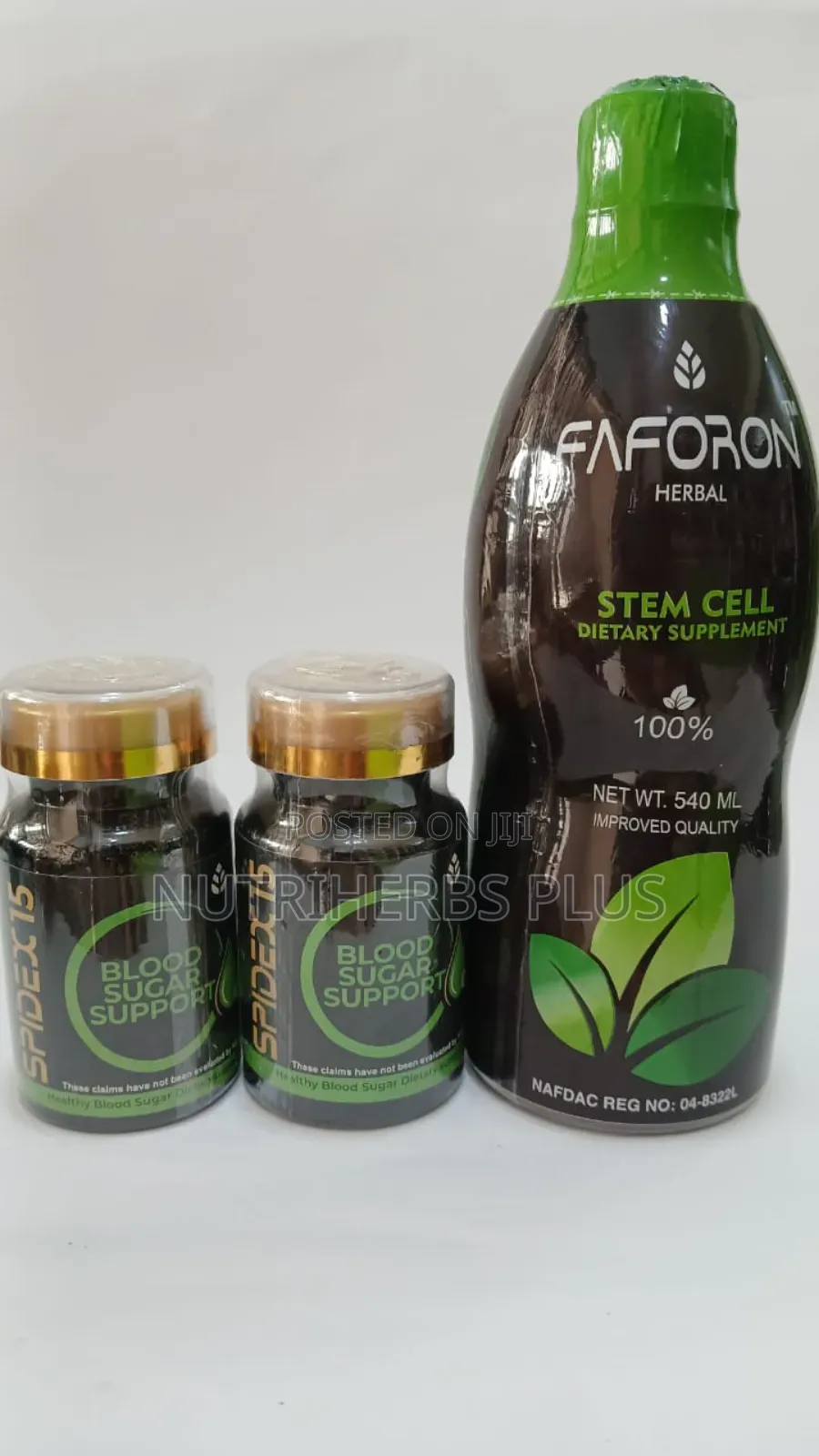 Diabe:Tes and Blood Sugar Combo Spidex15 + Faforon Stem Cell